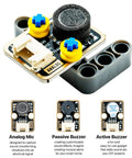 ESP32 S3 Starter Kit With 16MB Flash Development Board featuring analog mic, passive buzzer, and active buzzer for IoT projects.
