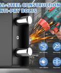 Close-up of bolts on Built Tough Digital Money Safe With Keypad Lock Box, showcasing all-steel construction and anti-pry features.