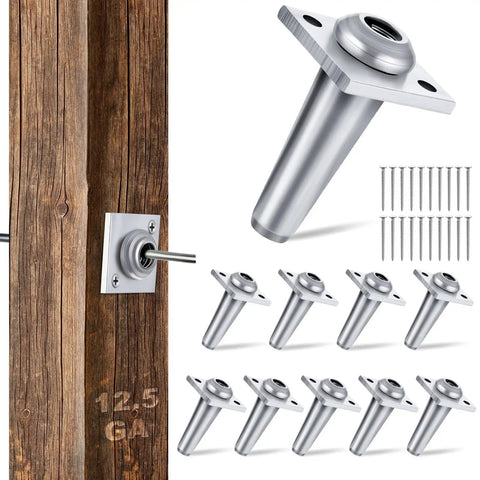 Anchor Wire Vise Set 10 Pack With Screws For Tightening 12-13 Gauge Wire On Grape Trellises Vineyards Fences And Arbors
