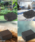 IP65 Waterproof Junction Box With Reserved Holes in various weather conditions for outdoor DIY projects.
