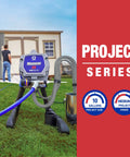 Heavy Duty Airless Paint Sprayer For Interior And Exterior Tasks Featuring Fully Adjustable Pressure Control and Reliable Power in outdoor use.