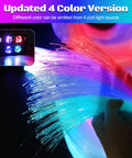 Starlight Headliner Kit For Cars And Home Ceilings With Four Color Twinkle And Meteor Fiber Optic Lights close-up showing fiber strands