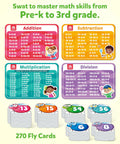 Swat The Fly Cards Math Game Set For Kids Seven Fun Math Games 1st 2nd 3rd Grade Learning Addition Subtraction Multiplication Division