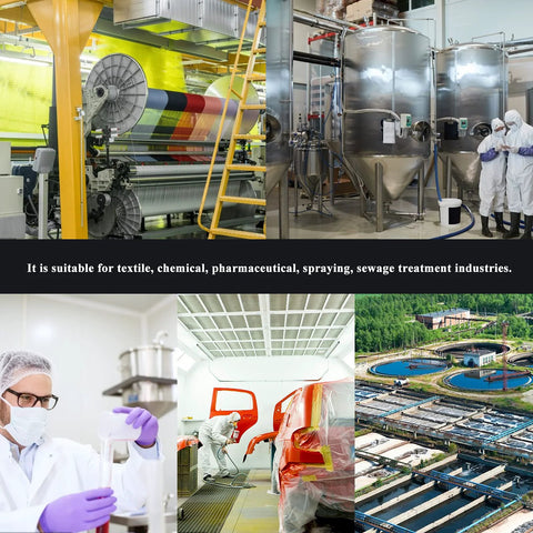 MXBAOHENG air-operated diaphragm pump for chemical transfer, 3/8 in inlet/outlet, 1/4 in air inlet, 18 L/min