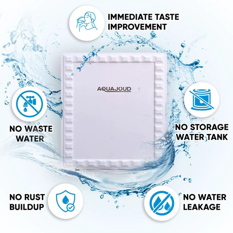 Straight Up Clean Drinking Water With This Slim Tankless Under Counter Filter System Using 5 Stage Filtration To Knock Out Chlorine And Funky Tastes Comes Ready With Chrome Faucet showing no waste water benefits.