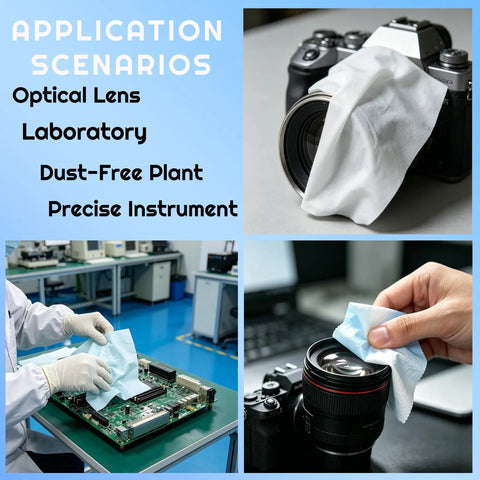 Heavy Hitter 100 Pack Cleanroom Cloth Wipes 9x9 Inch Microfiber Lint Free Disposable Laser Sealed Edge For Lab Semiconductor Prep And Precision Cleanup Rock Solid Grip used for cleaning camera lenses and circuit boards.