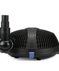 Front view of AquaForce 1000 GPH Solids Handling Submersible Pond Pump with high flow energy saving motor and pre-filter cage.