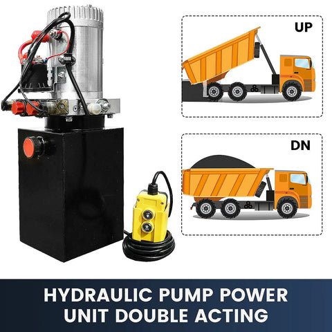 Skip The Cheap Parts This Badass 12V Electric Hydraulic Pump And Power Unit Brings Rock Solid Performance To Dump Trailers With A 6 Quart Double Acting Tank That Runs Zero Drama