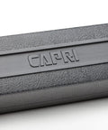 Black case of Industrial Torque Wrench 30 to 150 in-lbs, One Quarter Inch Drive, Matte Chrome Finish, Capri logo visible