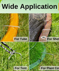 Heavy Duty 25 Piece 6 Inch Landscape Staples Galvanized Steel Stakes For Ground Cover Weed Barrier And Drip Irrigation Tubing Grip Tight U Shaped Pins For Lawn Edging securing tubing, plant cover, and shelter on grass