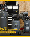 Portable 20 Gallon Air Compressor 2 Hp 120V 175 Psi 4.2 Scfm At 90 Psi With Thermal Overload Protection Tough Workhorse For Real Deal Home Garages.