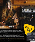 Woman playing guitar with T Series 1000W Voltage Converter Transformer For Step Up And Down 110V To 220V And 220V To 110V