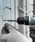 Using a drill with 9 Piece CrV Screwdriver Bit Holders Set With Magnetic Extension Socket Drill Bit Holder Hex Shank Quick Change