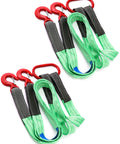 Two Leg Bridle Web Sling 5ft Heavy Duty Rigging Strap With Eye Hook 6613 Lb Vertical Capacity Polyester Web Sling Two Pack