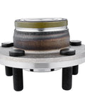 Front Wheel Hub Bearing Assembly For RWD Chrysler 300 2005-2011, Dodge Magnum 2005-2008, Charger 2006-2010, Challenger 2008-2010 Replacement Wheel Hub Bearing Set Durable, Easy Install Ready To Roll, showing front view of 5-bolt pattern assembly