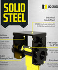 Sliding Winch For Flatbed Trailer Heavy Duty Tie Down System With Powder Coated Steel and features labeled on display board.
