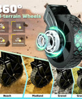 Heavy Duty Folding Wagon For All Terrain Use With 280 Lb Load Capacity Collapsible Utility Wagon On Wheels illustration