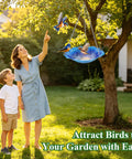 Two Pack Hanging Bird Baths For Outdoors, 11 Inch Metal Water Bowls With Rust-Proof Stainless Steel Chains, Flower Shape Design