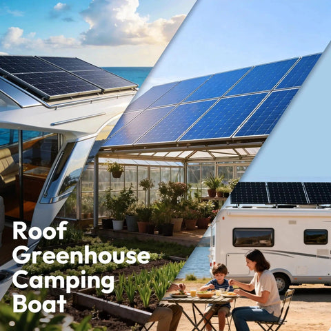Power Up Anywhere With This 100W Mono Solar Panel Featuring Bifacial Technology 12V Off Grid PV Module on RV, greenhouse, and campsite