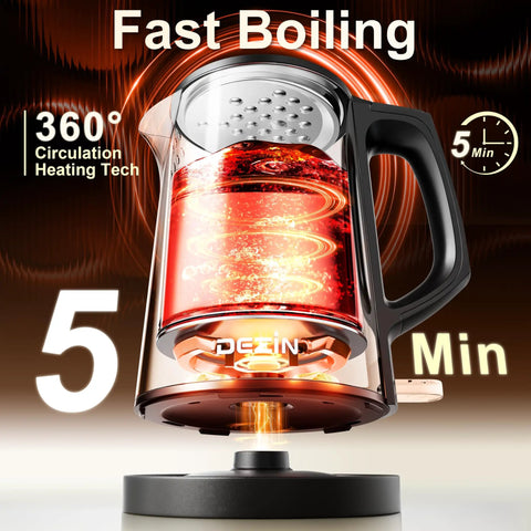 Compact 0.8L Travel Electric Kettle With Double Wall 304 Stainless Steel Auto Shut Off Portable Kettle displayed with fast boil feature