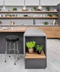 Rugged Swivel Bar Stool For Garage And Shop With Padded Seat And Chrome Legs In Black Finish, 28.74 Inches Tall