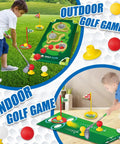 Toddler Golf Club Set With Retractable Metal Shaft And Upgraded Grooved Design, Durable Aluminum Build for indoor and outdoor play.