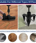 Slick Squeaky Floor Repair Kit With Fifty Heavy Duty Joist Screws And Five Simple Tools, suitable for various floor types.