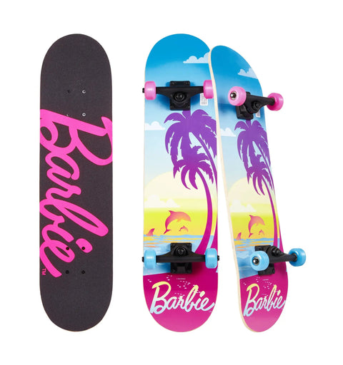 Kids Cruiser Skateboard With Printed Graphic Grip Tape, Smooth ABEC 5 Bearings, Durable Deck, Five Inch Aluminum Trucks