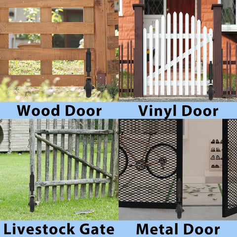 Heavy Duty Gate Wheel With Smooth Spinning Rubber Casters And Auto Adjusting Spring Mount for various gates and doors.