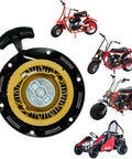 Pull Start Recoil Starter Assembly For Predator 79cc 3HP OHV Engine, Coleman CT100U CC100X and mini bikes with assembled view