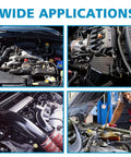115-piece automotive vacuum connector kit, black nylon, 12 sizes, heat resistant to 240°C