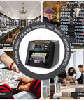 Multi Currency Money Counter Machine With Counterfeit Detection And Printer Touch Screen Cash Counter in retail settings