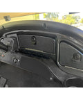 Premium Carbon Fiber Golf Cart Dash Cover For Club Car Precedent Tempo Onward 2008 5 Up Screw On Setup showing snug fit over dashboard.