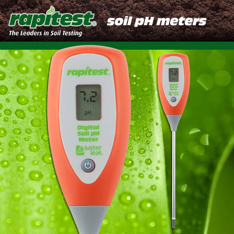 Digital Soil pH Meter For Easy Garden Testing With Instant Readouts From 3.5 To 9.0, Soil Only Design, simple one button view