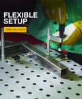 Mobile Welding Table With Firm Grip Handle And Heavy Duty Swivel Casters for Metal Fit Up Kit in workshop setup