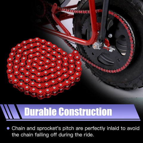 60T Sprocket And 420 Chain Kit For Mini Bikes With 90 Link Rear Chain And 42 Link Front Chain Fits Coleman BT200X CT200U EX CT200U CT100U CC100X Baja MB200 Doodlebug DB30 Predator 212 196cc Engines Easy Install