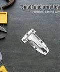 Beefy Heavy Duty Stainless Steel Hinges For Box Trucks Rear Doors And Cargo Containers on workbench with tools