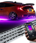 Aura Pro Underglow LED Lights Kit For Cars With App And Remote Control RGB Multicolor Modes Music Sync Waterproof Lights