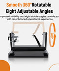 Motorcycle Engine Stand for Vertical Single Cylinder 2 Stroke or 4 Stroke Engines, DIY Ready, Eight Tilt Angles, Front View