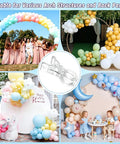 20-Piece Balloon Arch Clips And 100 Multicolor Balloons Kit For Easy Party Decor And No Fuss Setup shown in various settings