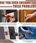 Common lock problems: key jamming in cylinder, difficult door handle movement, door bolt sticking, lock freezing in cold weather.