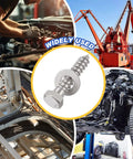 Heavy Duty Lag Screws Kit 50 Pcs 3/8 X 2 Inch Hex Head Lag Bolts With Flat Washers Stainless Steel 304 for industrial use