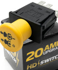 20 Amp Upgrade Blade PTO Clutch Switch For Lawn Mowers, Replaces Scag 483957 481687, Yellow, Electric PTO Clutch