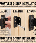 Quick Fitting Furniture Joint Bracket For Easy DIY Assembly And Repairs Stainless Steel Heavy Duty Right Angle Corner Brace