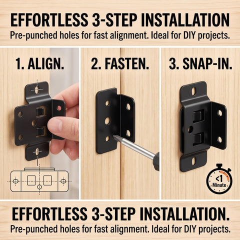 Quick Fitting Furniture Joint Bracket For Easy DIY Assembly And Repairs Stainless Steel Heavy Duty Right Angle Corner Brace