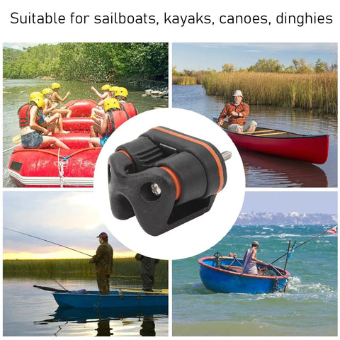 Heavy Duty Rope Cam Cleat With Kickass Quick Release Grip Designed For Kayaking And Marine Rigging Features Progressive Teeth To Save Your Lines While Delivering A Solid Secure Hold For Small Cords Up To Six Millimeters