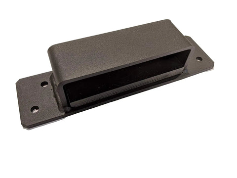 Beefy Floating Treehouse Bracket System For Two Trees, 1.25 Inch, UHMW Bearing Surface, Fits 1.25x15 Lag Bolts Or 1.25 Inch TABs, Textured Black Powder Coat, Corrosion Resistant, Built To Span Between Trees