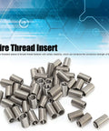 50 Piece Wire Thread Insert Sleeve Kit For M10 X 1.5 Screws Stainless Steel 304 Coiled Inserts scattered on white surface