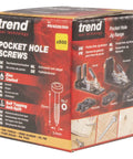 Box of Pocket Hole Screws For Hardwoods 1 Inch Long Pack Of 500 Fine Self Cutting Threaded Square Drive PH 6 X 25