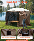 Man setting up 12x12 Pop Up Gazebo Sidewalls With Window Panel Set Waterproof And UV Protected for outdoor events